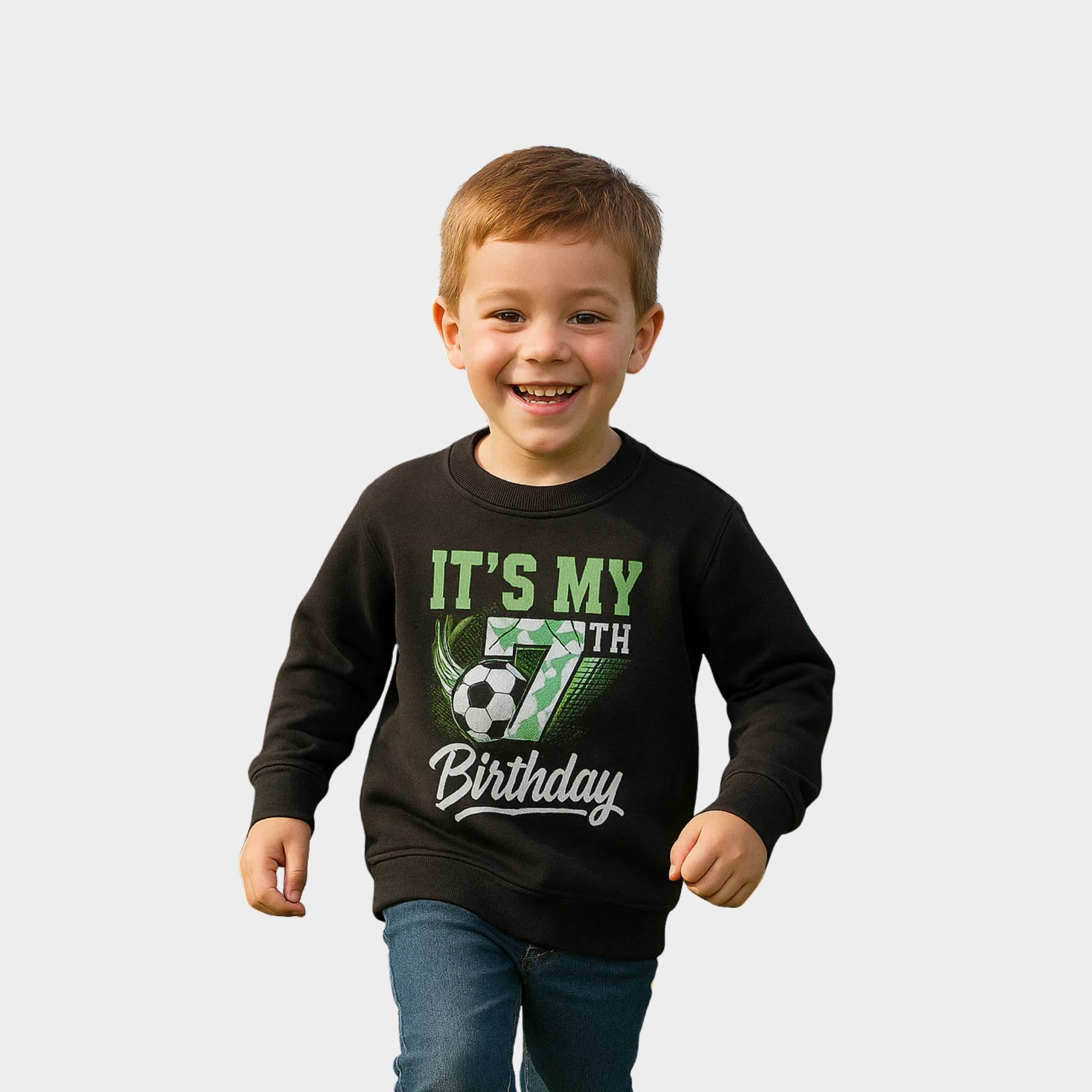 Custom birthday jumper printed by My Promo Shop using vibrant digital print technology in Australia — a personalised gift for kids.
