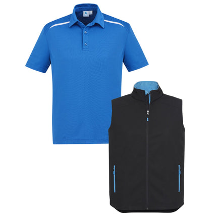 4 Polo Shirt + 2 Softhshell Vest, Front Embroidery - No back