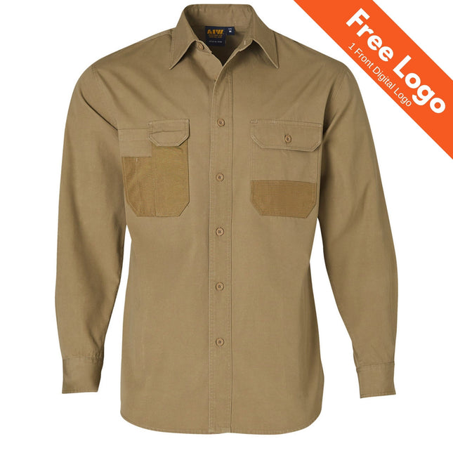 Winning Spirit Durable Long Sleeve Work Shirt