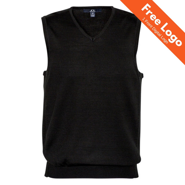 Biz Collection Men's V-Neck Sleeveless Sweater Vest