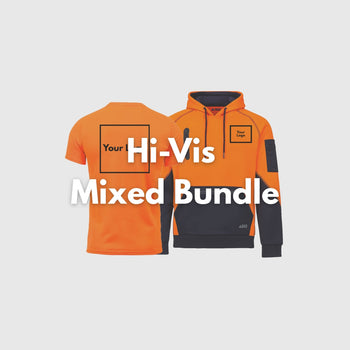 Custom workwear Hi VIs workwear featuring high-quality digital print logo design in melbourne.
