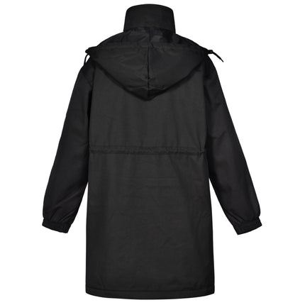 Elevate your outerwear with the Ultimate Weather Protection and Style Longline Stadium Jacket, designed to blend refined aesthetics with practical performance.