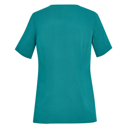 Biz Care Womens Avery Round Neck Scrub Top