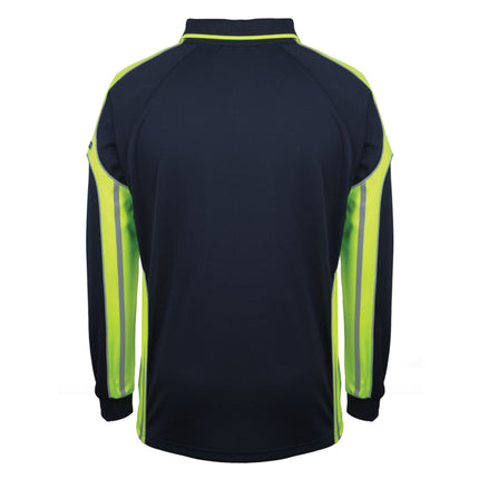 JB's Hi-Vis Long Sleeve Polo - Custom Branded Workwear with No Minimums