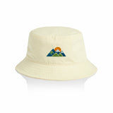 AS Colour Bucket Hat 1117 Butter with example mountain embroidery, product-only