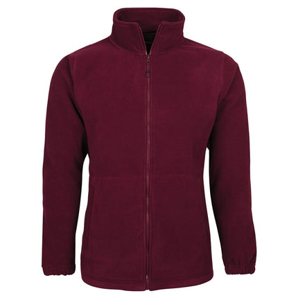 Stay warm and comfortable with JB's Full Zip Polar Fleece Jacket, designed for both kids and adults. Featuring a full-length zipper, this jacket offers easy layering and adjustable ventilation.