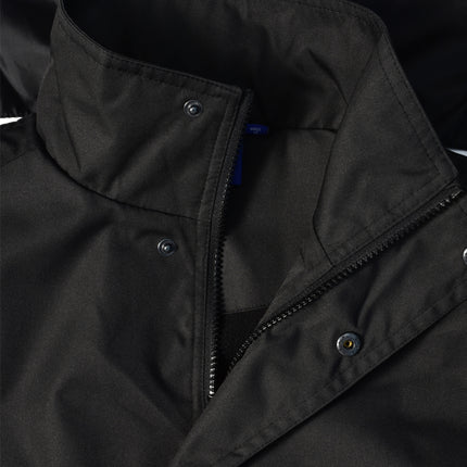 Elevate your outerwear with the Ultimate Weather Protection and Style Longline Stadium Jacket, designed to blend refined aesthetics with practical performance.