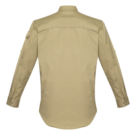 The Syzmik Men’s Rugged Cooling Long Sleeve Work Shirt features durable construction with integrated cooling technology and includes custom logo printing for a tailored, professional appearance.