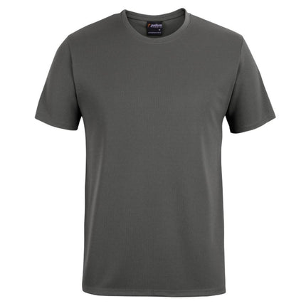 JB's Podium Poly T-Shirt in Gunmetal, unbranded clean front view