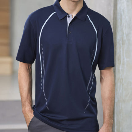 Biz Collection Mens Cyber Short Sleeve Polo