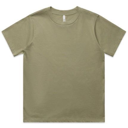 The AS Colour Women's Classic Minus Tee offers a shorter fit designed for a flattering silhouette, crafted from soft, breathable cotton for all-day comfort.