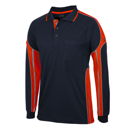 JB's Hi-Vis Long Sleeve Polo - Custom Branded Workwear with No Minimums