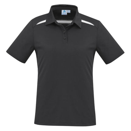 The Biz Collection Sonar Ladies' Polo Shirt combines comfort and durability with its cotton-backed performance fabric.