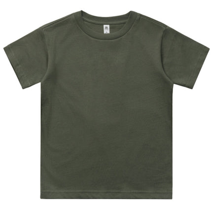 The AS Colour Kids Classic Tee is crafted from heavy-weight cotton, providing durability and comfort for active children.