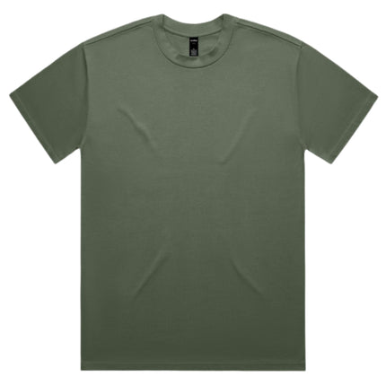 AS Colour Heavy T-Shirt in Cypress, unbranded clean front view