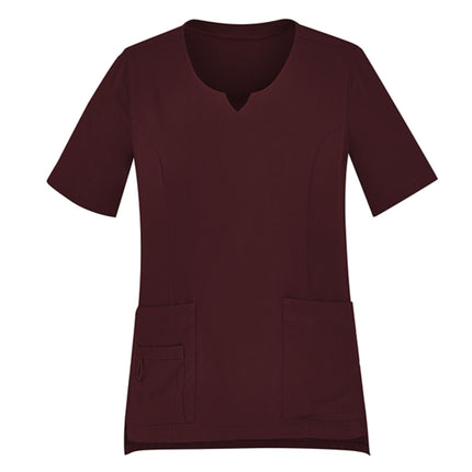 Biz Care Womens Avery Round Neck Scrub Top