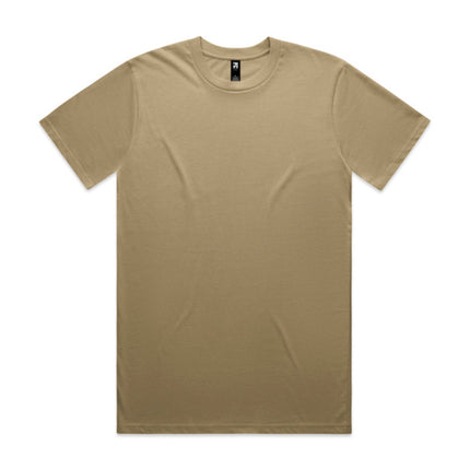 AS Colour Classic T-Shirt in Sand, unbranded clean front view