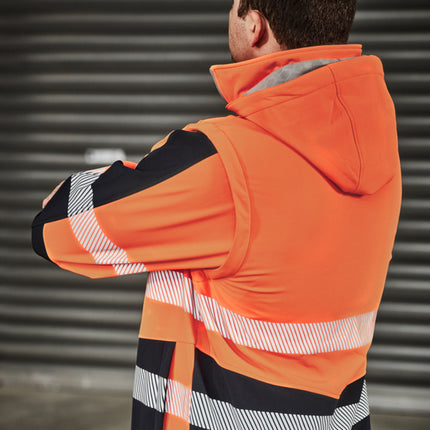 Syzmik Convertible Hi-Vis Softshell Jacket/Vest - Branded Day & Night Workwear