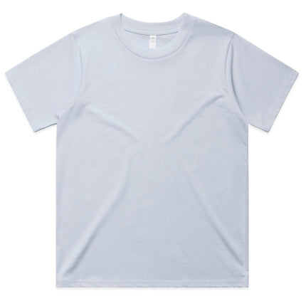 The AS Colour Women's Classic Minus Tee offers a shorter fit designed for a flattering silhouette, crafted from soft, breathable cotton for all-day comfort.