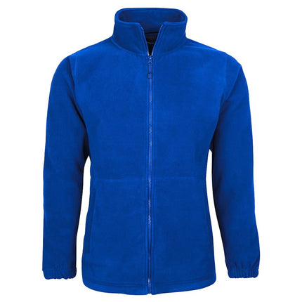 Stay warm and comfortable with JB's Full Zip Polar Fleece Jacket, designed for both kids and adults. Featuring a full-length zipper, this jacket offers easy layering and adjustable ventilation.