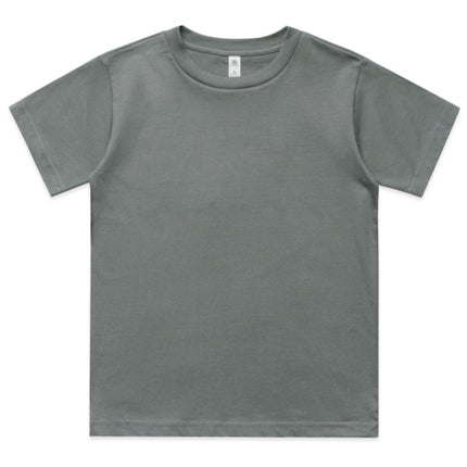 The AS Colour Kids Classic Tee is crafted from heavy-weight cotton, providing durability and comfort for active children.