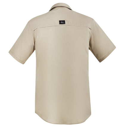 The Syzmik Men's Outdoor Short Sleeve Shirt is designed for comfort and performance with its lightweight, breathable fabric that keeps you cool during active outdoor work.