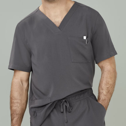 Biz Care Mens Avery V-Neck Scrub Top