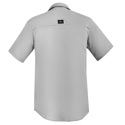 The Syzmik Men's Outdoor Short Sleeve Shirt is designed for comfort and performance with its lightweight, breathable fabric that keeps you cool during active outdoor work.