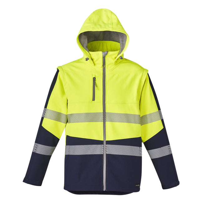 Syzmik Convertible Hi-Vis Softshell Jacket/Vest - Branded Day & Night Workwear