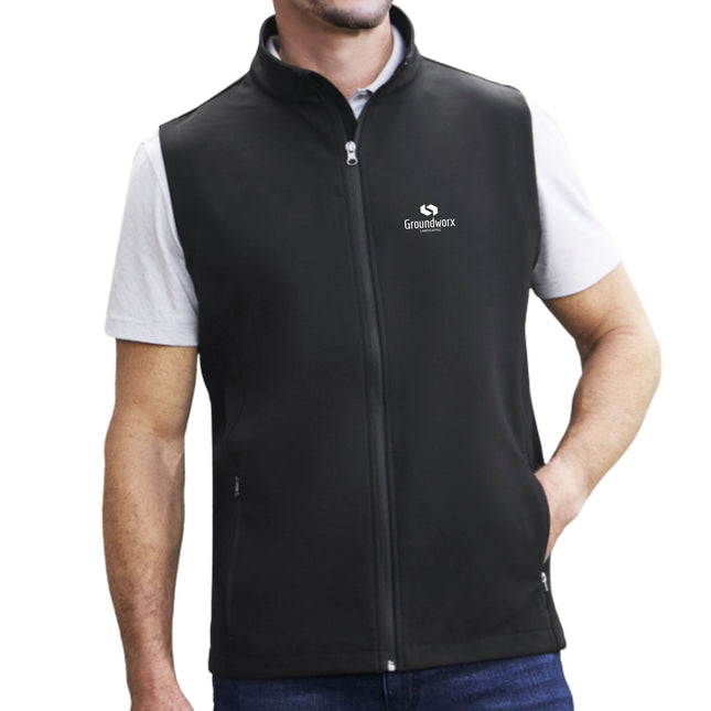 Apex Softshell Vest – Wind & Water Resistant, Custom Logo Print Included