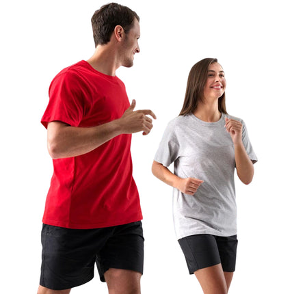 Crafted from 100% cotton jersey, this unisex tee offers durability and comfort with a modern fit that suits all body types