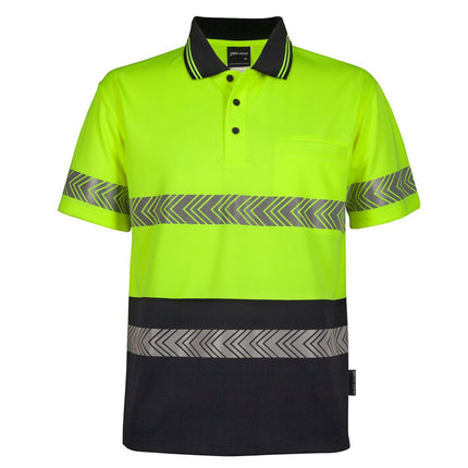 JB's Wear Hi-Vis Short Sheet Segmented Tape Polo