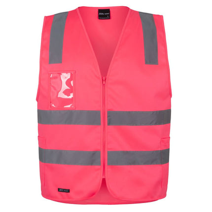 JB's Wear Hi Vis (D+N) Zip Safety Vest