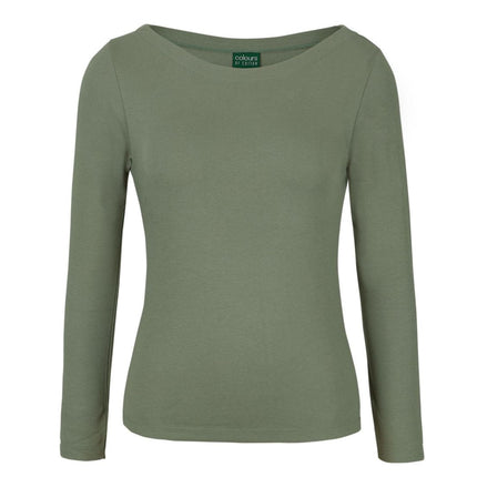 JB's Wear Long Sleeve Boat Neck Tee