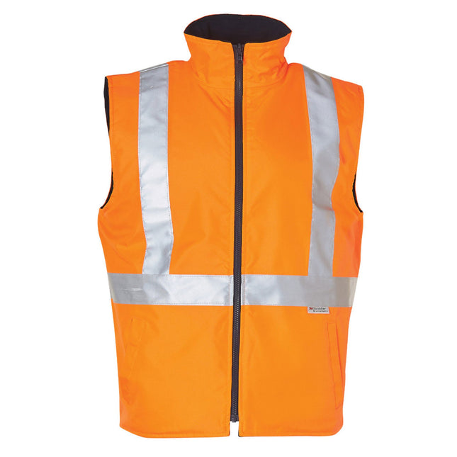 Winning Spirit Reversible Hi-Vis Safety Vest with 3M Tape - Branded Day & Night Workwear