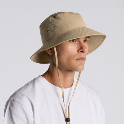 Personalised AS Colour Nylon Wide‑Brim Bucket Hat — No Minimum Order Uniforms & Apparel Australia
