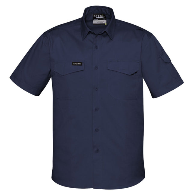 The Syzmik Men’s Rugged Cooling Short Sleeve Work Shirt offers durable comfort with breathable cooling technology, ideal for demanding work environments.