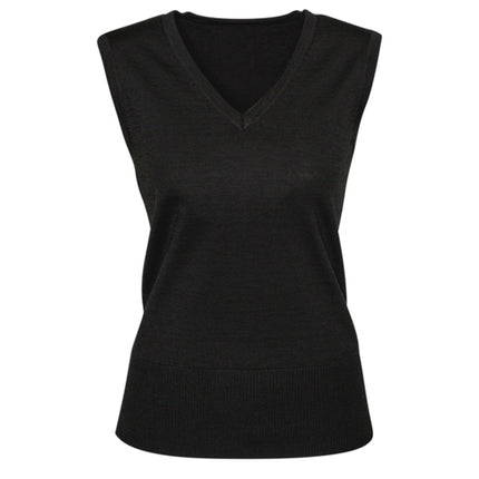 Crafted from a premium wool blend, the Biz Collection Women's Milano Vest offers refined warmth and comfort with a sophisticated V-neck design.