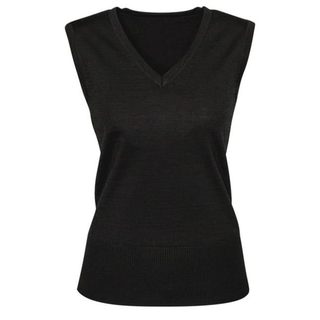 Crafted from a premium wool blend, the Biz Collection Women's Milano Vest offers refined warmth and comfort with a sophisticated V-neck design.