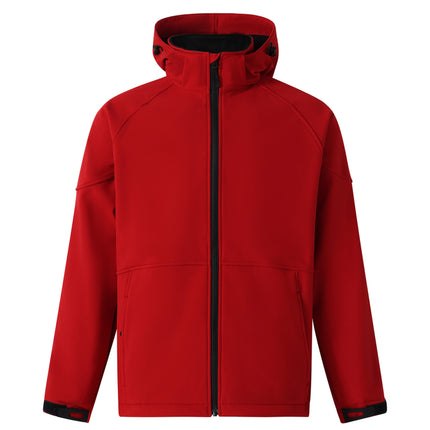 The Men's Aspen Performance Hooded Jacket offers reliable all-weather protection with its softshell design, keeping you comfortable in various conditions.