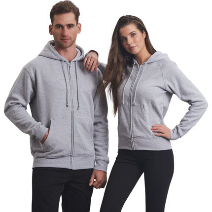 Stay comfortable and confident with this Full Zip Fleecy Hoodie, designed for a classic fit that suits every body type. 