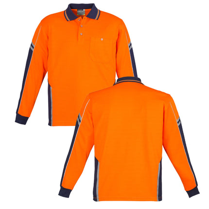 Syzmik Hi-Vis Safety Custom Workwear Bundle – 10 Long Sleeve Polo Shirts with Free Logo