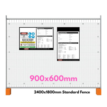 OHS / WHS Safety Sign – Custom Printed Corflute for Worksites
