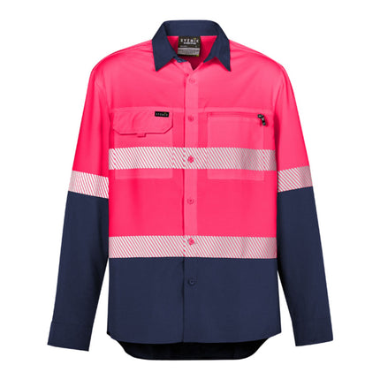 Custom Syzmik Ultra-Light Hi-Vis Shirt - Branded Day & Night Ripstop Workwear