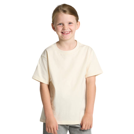 The AS Colour Kids Classic Tee is crafted from heavy-weight cotton, providing durability and comfort for active children.