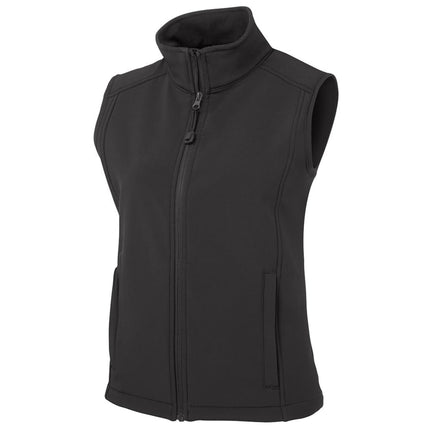 The JB's Ladies Layer Soft Shell Vest combines functional protection with sleek design, ideal for active, professional women.