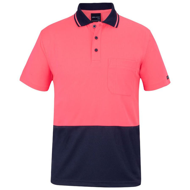 JB's Hi-Vis Non-Cuff Traditional Polo - Branded Day Workwear