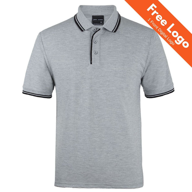 JB's Wear Contrast Polo - Durable, Classic Fit, UPF 50+