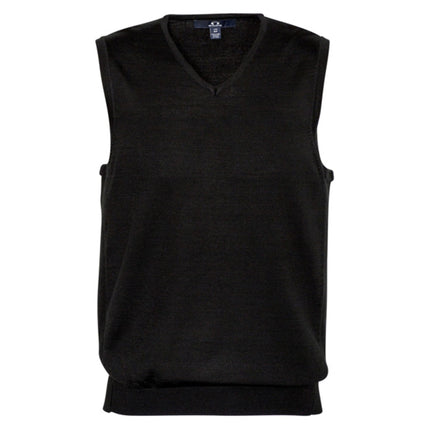 Elevate your professional wardrobe with the Biz Collection Men's Milano Wool Blend Vest. 