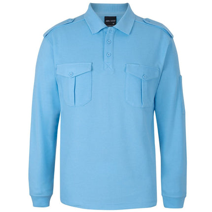 JB's Wear 250 Long Sleeve Epaulette Polo